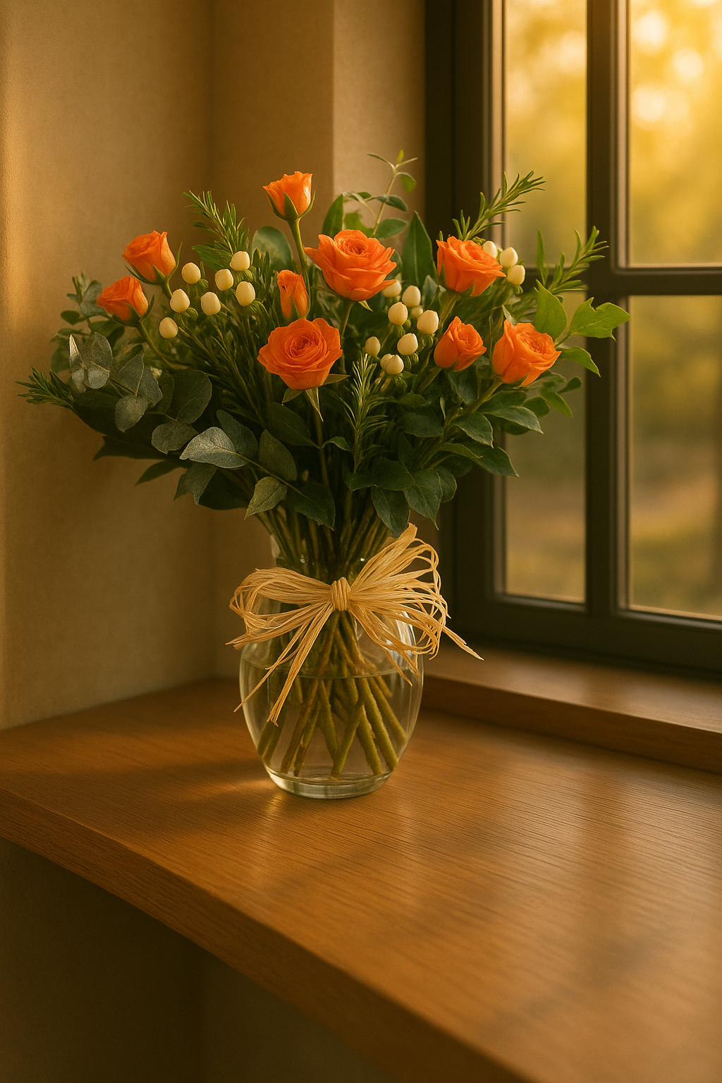 Atardecer Dorado en Cristal